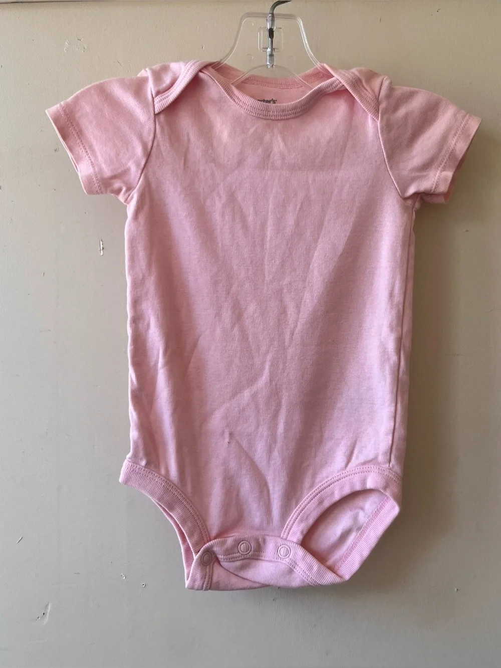 Carter's Light Pink Short-Sleeve Baby One-Piece Bodysuit